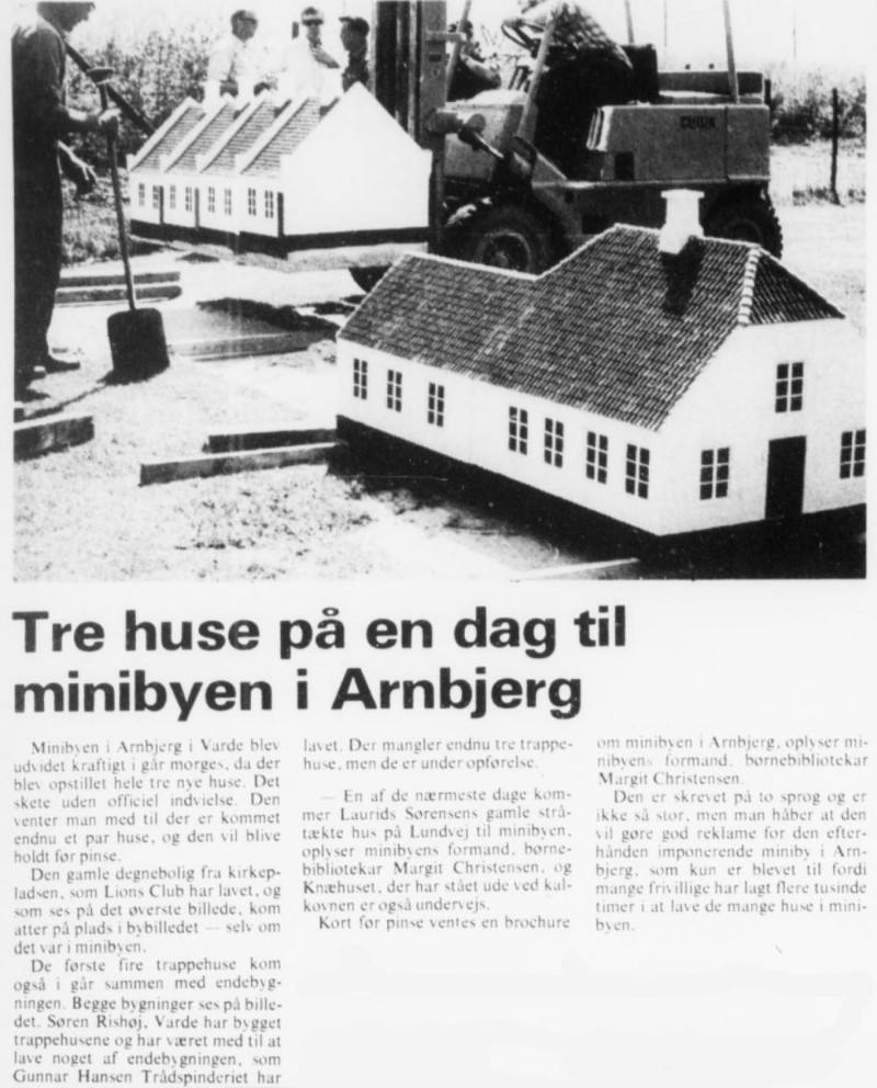 tre huse til minibyen